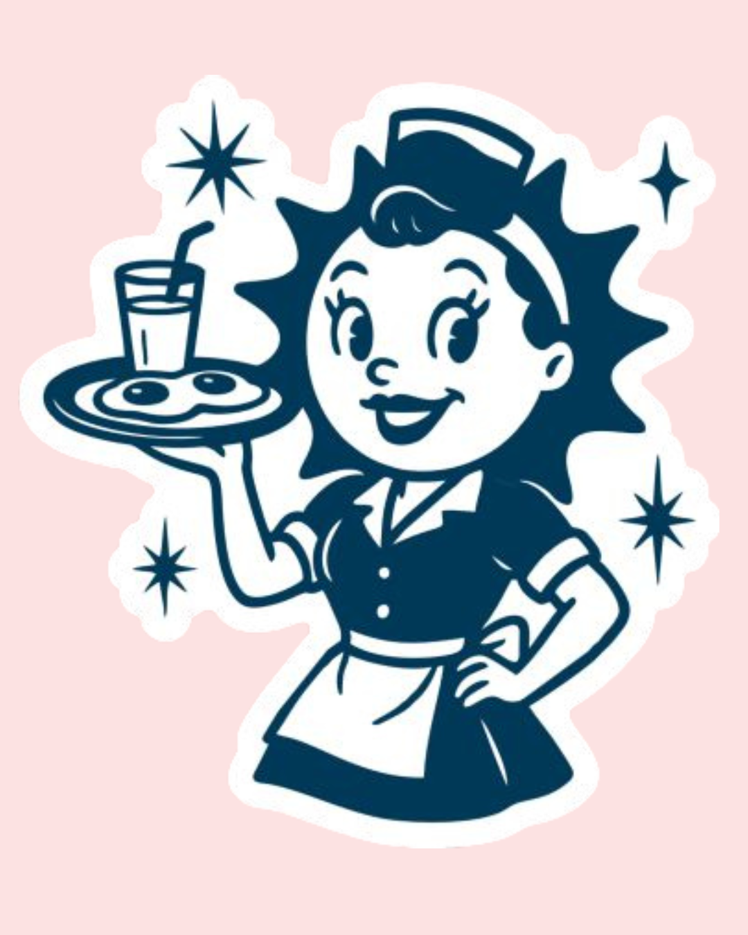 Dottie Waitress Sticker