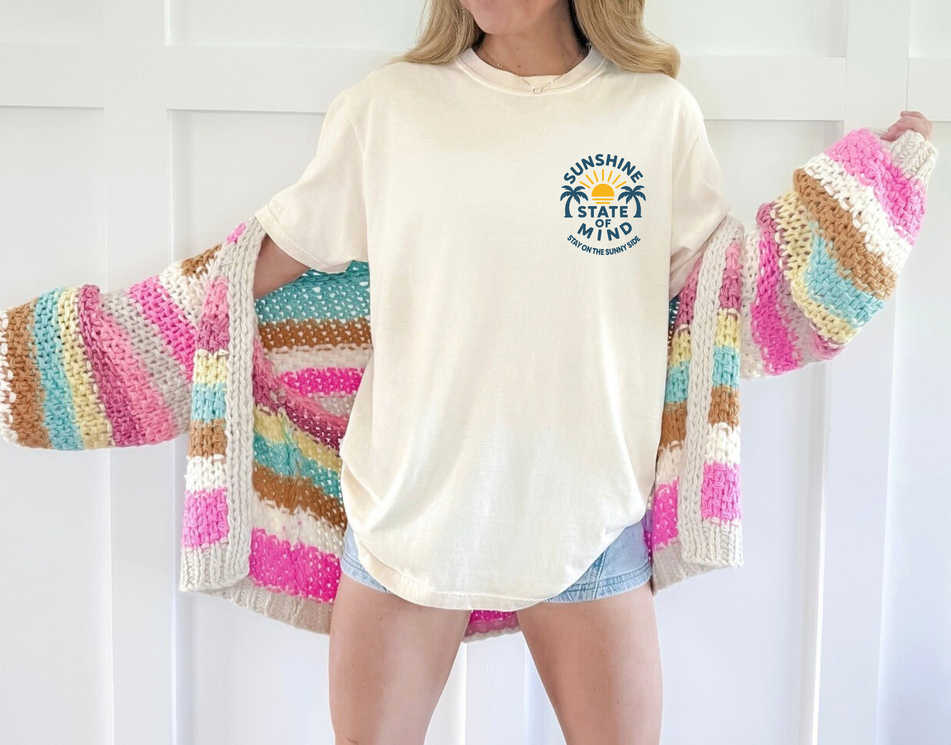 Sunshine State Of Mind Tshirt Cream