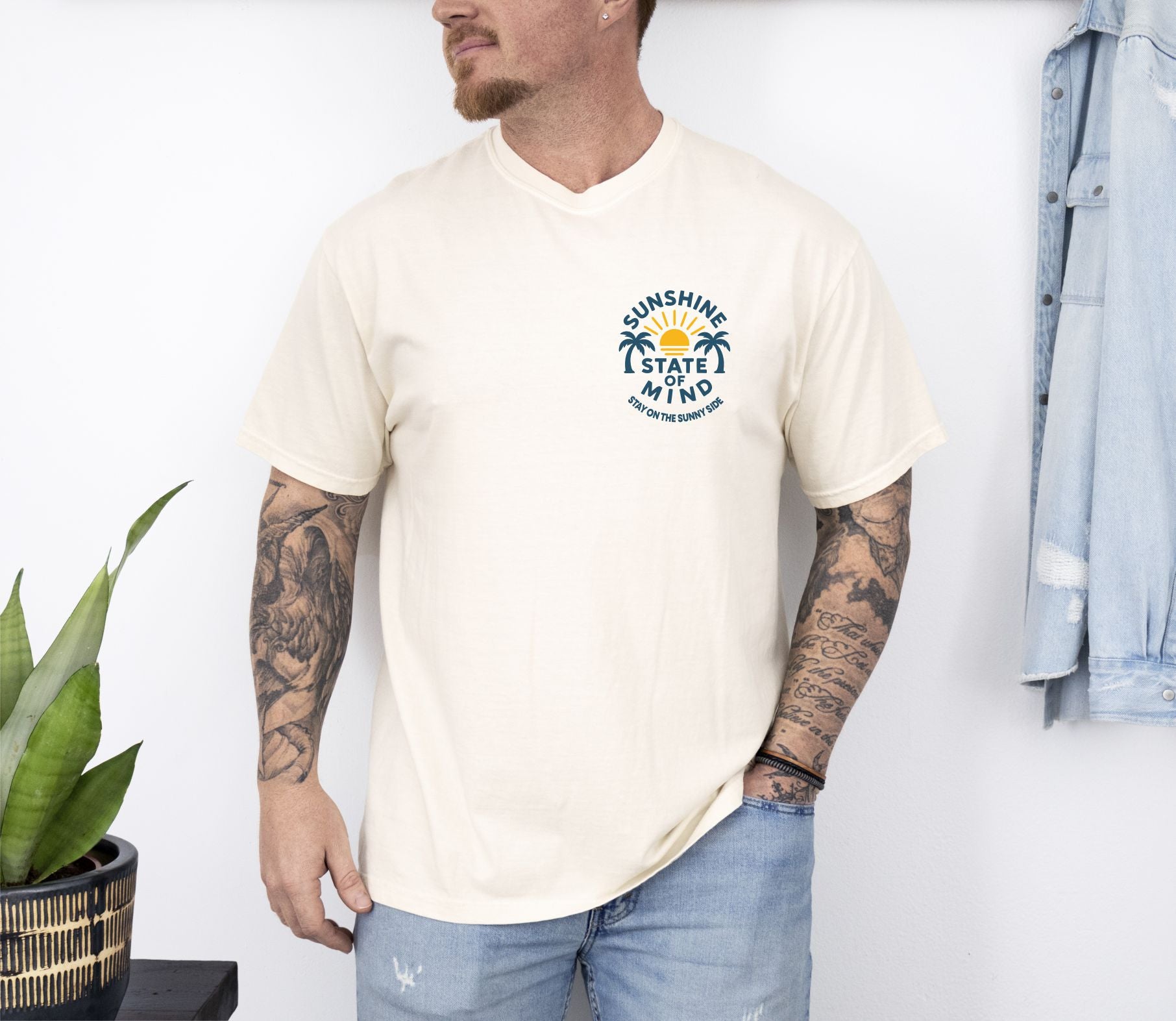 Sunshine State Of Mind Tshirt Cream